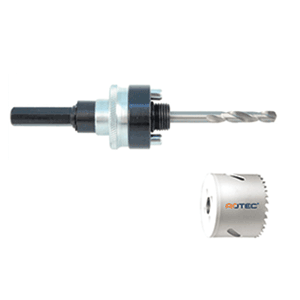 Gatzaag met adapter
