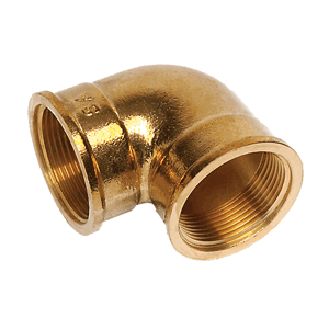 Draadfitting messing, bocht / knie