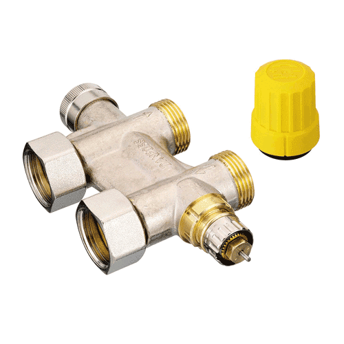 Danfoss voetventiel H-blok + afsluiter