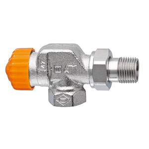 Heimeier Eclipse thermostatische radiatorafsluiter, haaks verkeerd
