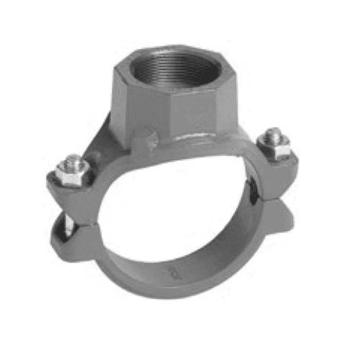 Victaulic mechanical tee Style 920 met BSP-draad, verzinkt