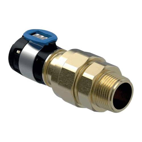Geberit FlowFit 3-delige overgangskoppeling, buitendraad