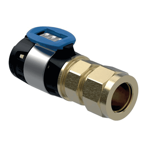 Geberit FlowFit overgang met knelkoppeling