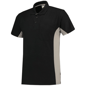 Tricorp poloshirt Bicolor dames - black/grey